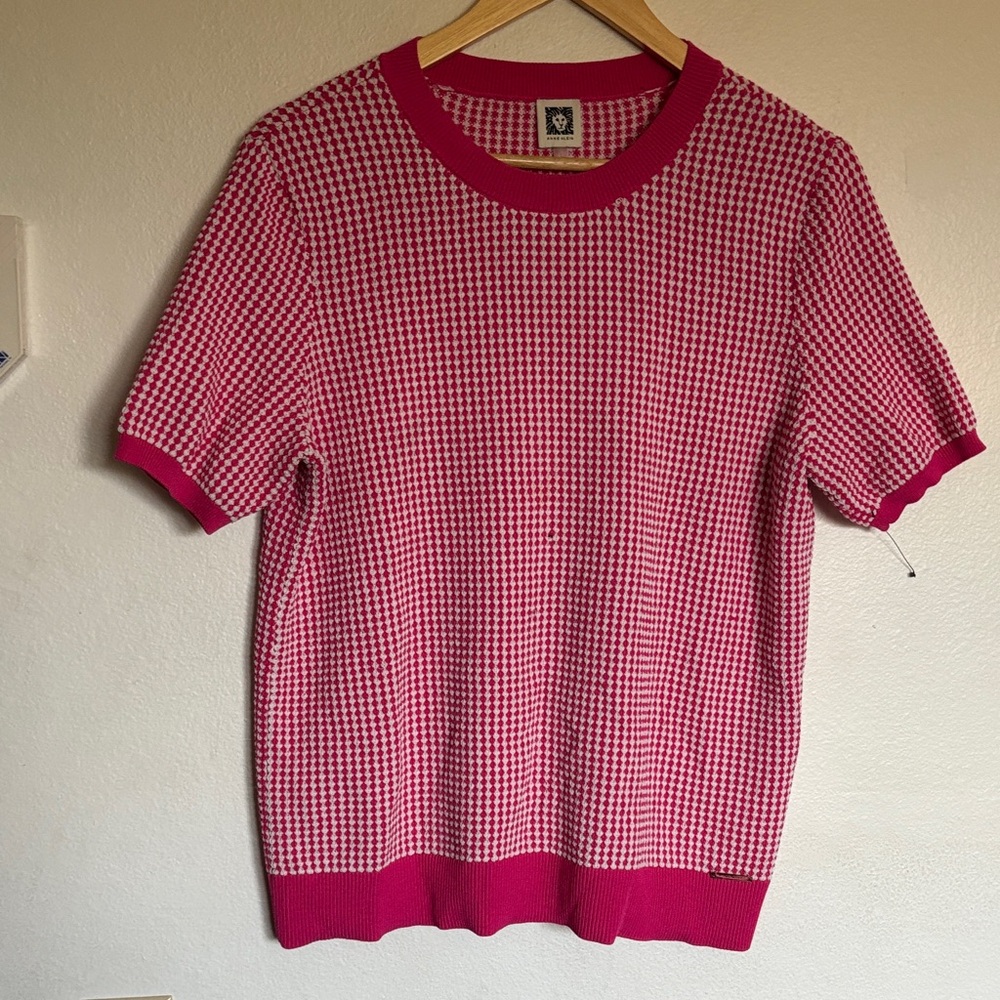 Anne Klein Vibrant Pink Knit Top